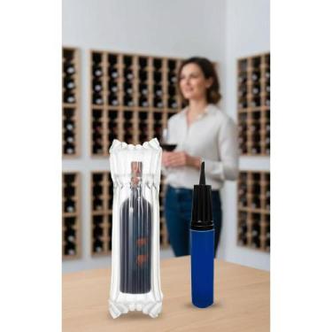 Imagem de Kit 30 Sacos Infláveis P/ Garrafas + Bomba Protetora - Congratulations