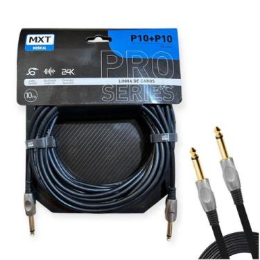 Imagem de Cabo P10 Macho Mono  P10 Macho Mono Para Guitarra Violao Pro Series 10