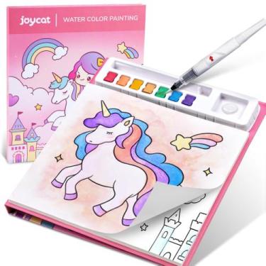 Imagem de Livro para colorir água JoyCat Unicorn Theme para crianças de 2 a 8 an