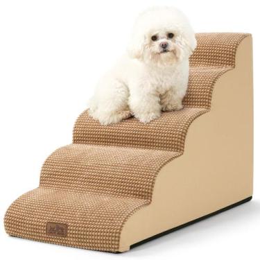 Imagem de Escada para Cães COZY KISS 5 Degraus com Rampa de Espuma 57 x 84 x 57 