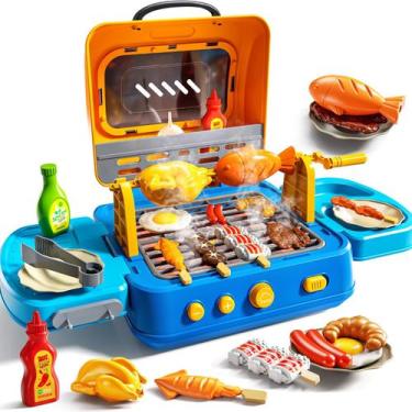 Imagem de Cozinha de Brinquedo MSKOLER  Conjunto de Churrasco 47x29x30 cm