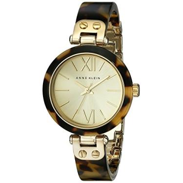 Imagem de Anne Klein Relógio feminino 10/9652CHTO dourado pulseira de resina tartaruga