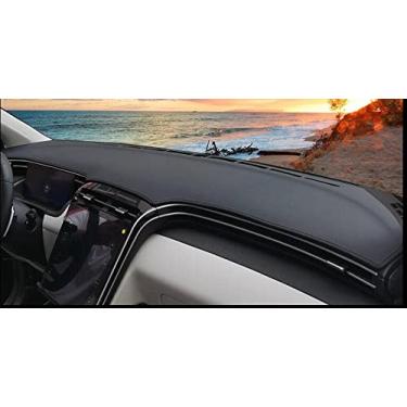 Imagem de GZBFTDH Tapete de capa de painel de carro para Santa Cruz 2021 2022, acessórios de interiores painel painel tapete de painel protetor solar capa à prova de poeira