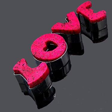 Imagem de Conjunto de formas de cortador de frutas vegetais com colher de melão Baller e escova de limpeza, molde de mini carimbos de biscoito de torta para crianças, artesanato, ferramentas de suplemento alimentar e assar para cozinha