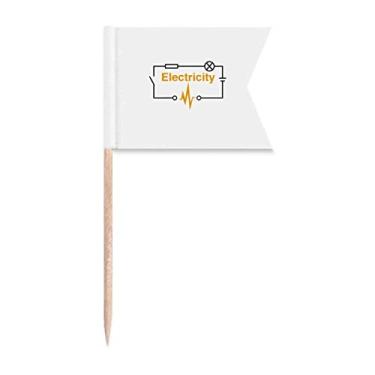 Imagem de Interruptor de resistência de bateria de onda elétrica, bandeiras de palito, marcação de rotulagem para bolo de festa, placa de queijo