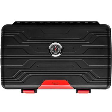 Imagem de Caixa de umidificador portátil para charutos à prova d'água, caixa de liga umidificador à prova de poeira, suporte leve para charutos para 10 charutos – Ótimo presente para homens