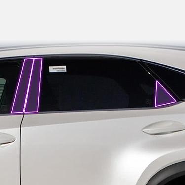 Imagem de LAVIYE Filme protetor de pintura PPF exterior do carro Anti-risco da tira do pilar da janela TPU filme transparente, para Lexus NX 200 300 2022-2023