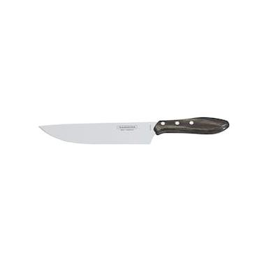Imagem de Faca para Churrasco Tramontina Aço Inox Fio Liso com Cabo de Polywood - 8"