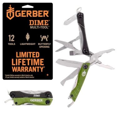 Imagem de Multiferramentas GERBER Dime31-001132, 10 ferramentas em 1, verde