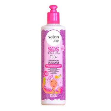Imagem de Salon Line, Ativador de Cachos, SOS Cachos Teen, Vegano - Para Cabelos Ondulados, Cacheados e Crespos, 300ml