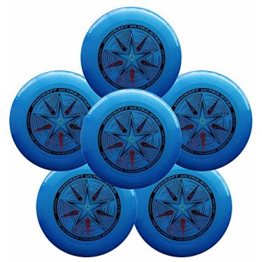 Imagem de Discraft Disco esportivo Ultra-Star 175g Ultimate Frisbee (pacote com 6) azul brilhante