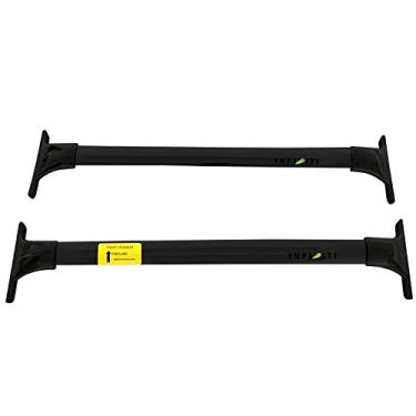 Imagem de UDP 2 peças apto para Infiniti QX56 QX80 2011-2020 rack de trilho de teto de aço inoxidável barras transversais bagagens bagageiro rack