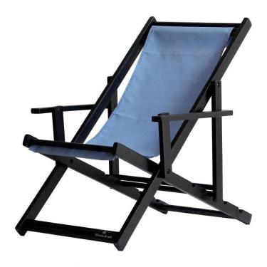 Imagem de Espreguiçadeira Preguiçosa Dobrável Black Cb-azul