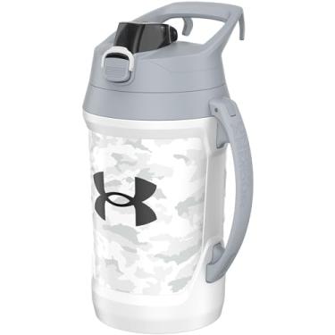 Imagem de Under Armour Jarro de água esportivo, garrafa de água isolada de 1,8 l com alça, 1,8 litro, gancho de cerca, resistente a vazamentos, beisebol, futebol e mais
