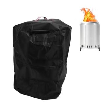 Imagem de Capa para Fogueira, Cobertura Redonda à Prova de Poeira para Lareira Com Alça de Ventilação, Cobertura Completa à Prova D'água para Acampamento Ao Ar Livre No Pátio