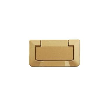 Imagem de Moderno chiqueiro escondido fivela gaveta armário alça invisível armários de cozinha porta puxar gavetas de ouro botões móveis ferragem, 40005, areia ouro