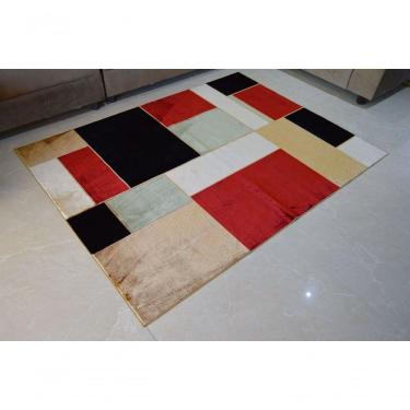 Imagem de Tapete Veludo 2.50m X 3.50m Marbella Moderno Retangulos Rayza