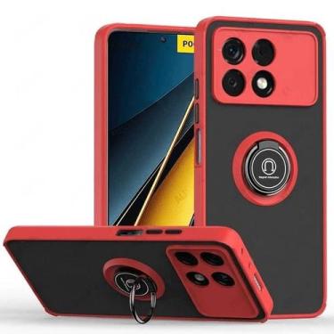 Imagem de Capa Capinha Anel Translucida Compativel Com Xiaomi Poco F6 Pro 5G - G