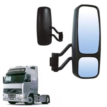 Imagem de Retrovisor Completo Volvo Fh Nh 2007 2008 Ld S Desembaçador - Globo