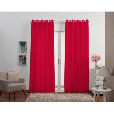 Imagem de Cortina Para Sala/Quarto Oxford Varias Cores com Ilhoses 3,00 x 2,50 -