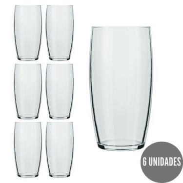 Imagem de 6 Copos Oca 300ml Nadir Vidro Transparente Drinks Luxo - NADIR FIGUEIR