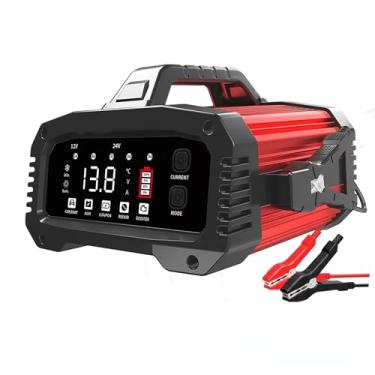 Imagem de Carregador de bateria 25A 12V / 24V para Lifepo4, lítio-ferro, AGM, bateria de chumbo-ácido, carregador de bateria de carro inteligente de 7 estágios e mantenedor para RV,proteção contra sobrecarga
