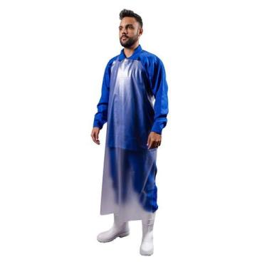 Imagem de Kit Avental Plástico Profissional Frigorífico Açougue e Industria PVC 