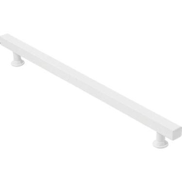 Imagem de Puxador Quadrado Branco Para Porta 40Cm - 1 Lado Só - Metalcromo