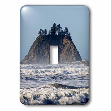 Imagem de 3dRose lsp_192018_1 EUA Washington, Parque Nacional Olímpico, Cabo Alava, Pilha do Mar, Interruptor de Interruptor
