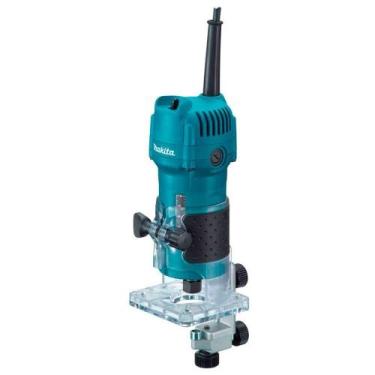 Imagem de Tupia Makita 3709, 6mm, 1/4P, 530W, Preto/Azul 110V, 220V
