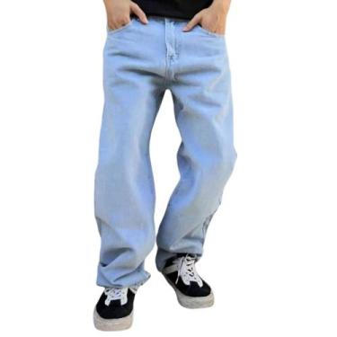 Imagem de Calças Jeans Claro Larga Tradicional Baggy Reta - Volgue, Jeans claro,