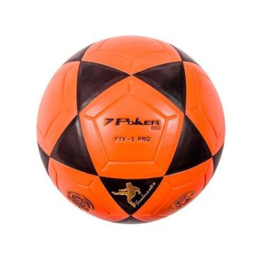 Imagem de Bola de Futevôlei Poker Rio Pro FTV-5 Laranja e Preto, Único