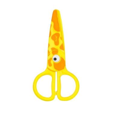 Imagem de Tesoura Plástica 13cm Pet Zoo Animais Sem Lâmina Brw  1ª Infancia  Mat