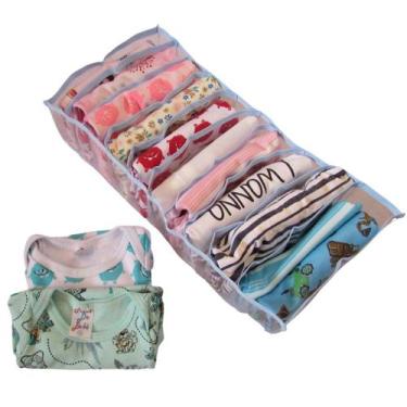 Imagem de Kit Colméia Organizadora de Gavetas Azul Bebê 10UN - ORGANIZZU