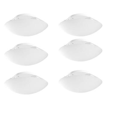 Imagem de Kit 6 Plafon Redondo Plástico Branco Solari E27 - Taschibra