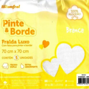 Imagem de Fralda Luxo Pinte & Borde Cores - Incomfral