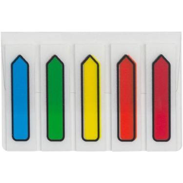 Imagem de Bloco Marcador de Página Adesivo 45X12MM Neon Seta 5 Cores 200 Folhas 