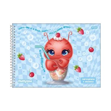 Imagem de Caderno de desenho Jandaia fluffy espiral 80 folhas