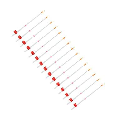 Imagem de VGEBY Ponta de vara de pesca no gelo, 15 pçs/conjunto mini vara de pesca no gelo de inverno ponta superior hastes de extensão duráveis equipamento de pesca peças de pesca apto para lago de reservatório de rio (130 mm)