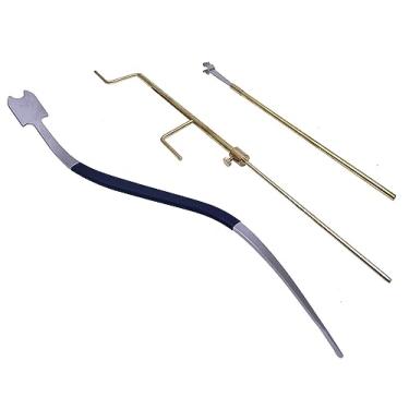 Imagem de TUOREN Ferramenta de reparo Luthier Instalar ferramenta de som para violoncelo, inclui conjunto de calibrador e recuperador de estilo S, 3 peças