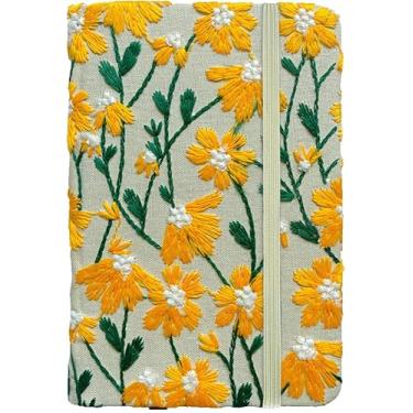 Imagem de ipoul Caderno de desenho de bolso com pulseira, A6, margarida amarela