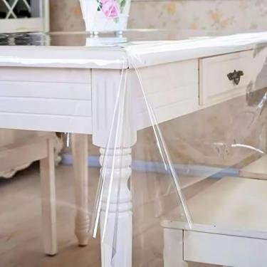 Imagem de Toalha De Mesa Grossa Plástico Transparente 1m X 1,40m - Cipatex