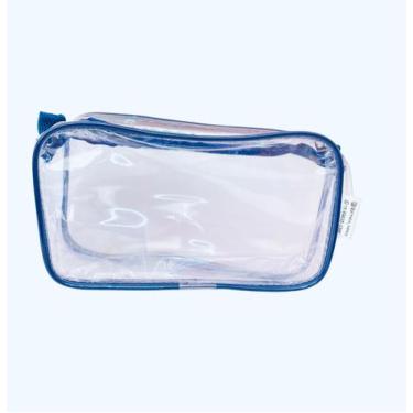 Imagem de ESTOJO transparente AZUL MARINHO 21x11 - Gii Matos Makeup