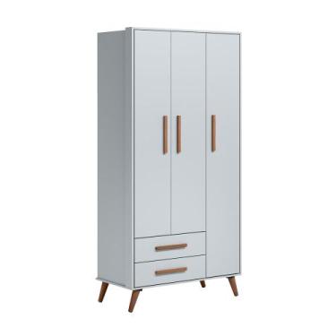 Imagem de Roupeiro Infantil Encanto Retrô Cinza Qmovi 