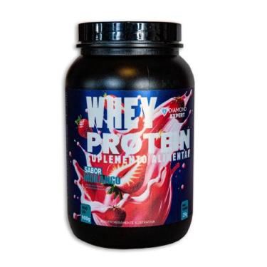 Imagem de Whey Protein Concentrado 900g Sabor Morango - Berlian Expert