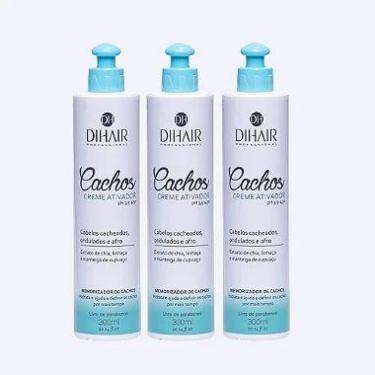 Imagem de Creme de Pentear / Ativador Cachos 300mL - DIHAIR 3 UNIDADES - Dihair 