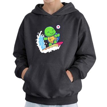 Imagem de Moletom Infantil Canguru Menino Estampa Tartaruga Surf-Masculino