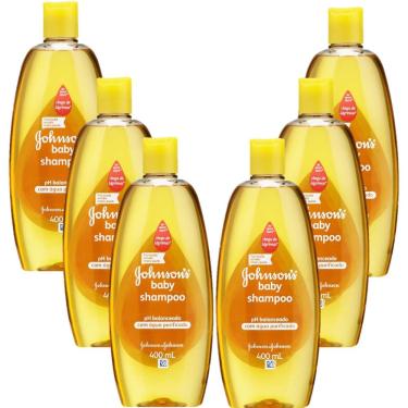 Imagem de Kit com 6 Shampoo Johnson's Baby Regular 400 ml