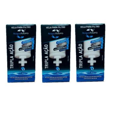 Imagem de Vela Tripla Ação Carvão Ativado E Prata Coloidal Kit 3 Und - GMOLD