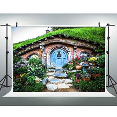 Imagem de Anel de fundo EOA 7 (L) x 5 (A) pés Hobbiton Caves Matamata verde rústico Hobbit Living Home Photography Lord Fans Party YouTube Studio Prop